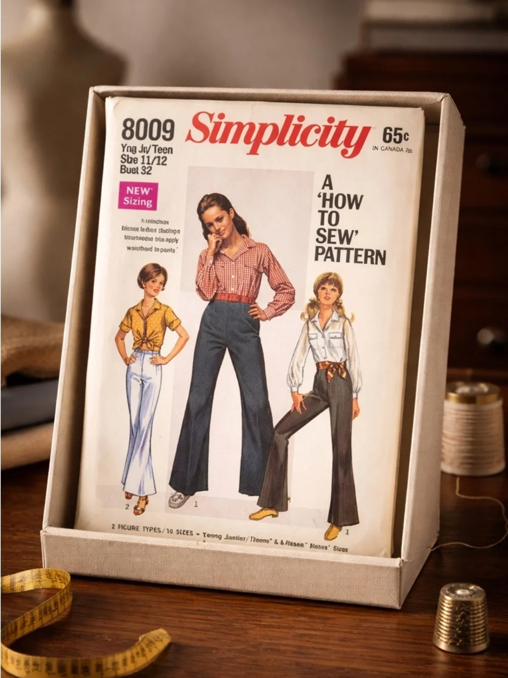 60’s Shirt/Bell Bottom Pants Simplicity 8009 Sewing Pattern - Size 11/12